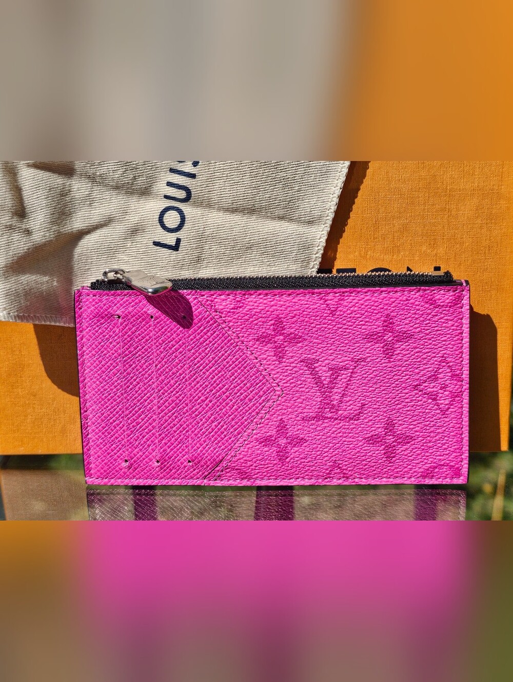 Fuschia Card Holder